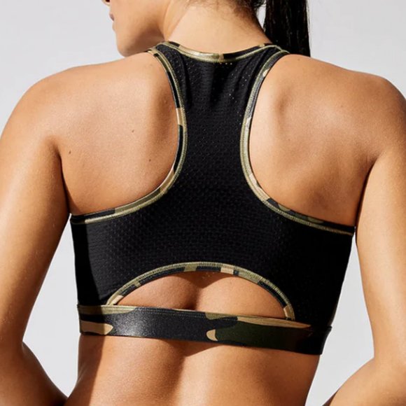 Nike Women's Dri-FIT High-Neck Camo Sports Bra - Picture 4 of 5